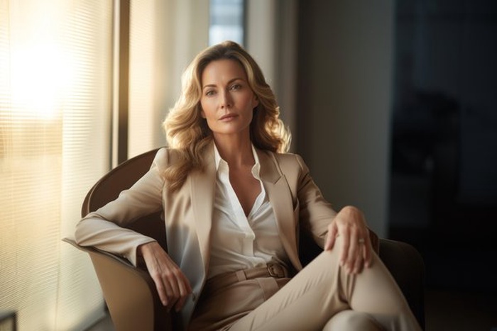 A woman's profile