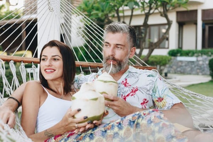 A sugar couple on vacation